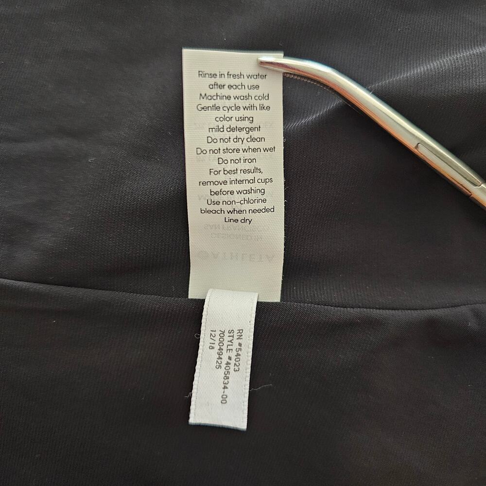 ATHLETA NWT Black Cloudbreak AquaRib Scoop Neck One-Piece Swimsuit Sz M - Picture 11 of 16